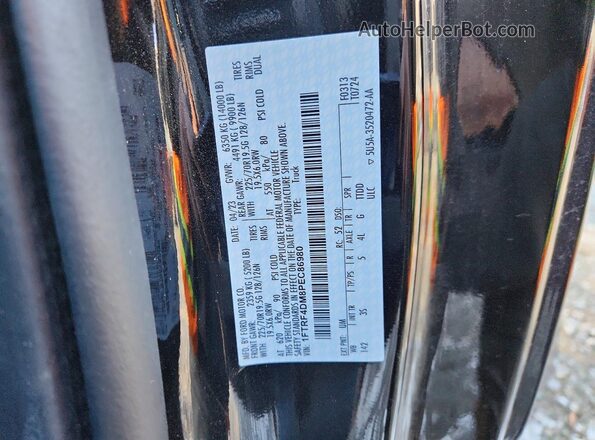 1FTRF4DM8PEC86980 2023 FORD F450 Black Engine compartment view