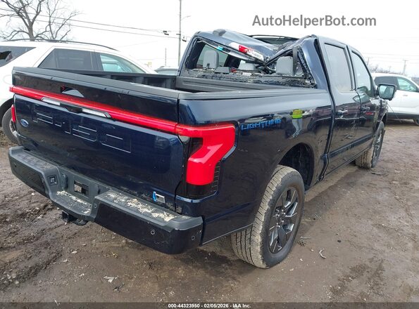 1FTVW1EVXPWG42019 2023 FORD F-150 LIGHTNING Blue Rear right