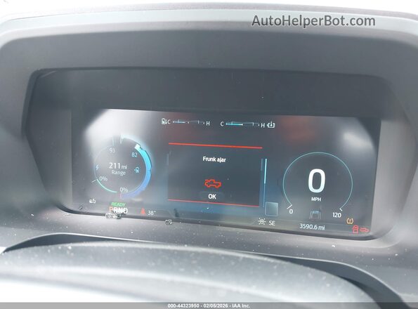 1FTVW1EVXPWG42019 2023 FORD F-150 LIGHTNING Blue Rear seats view