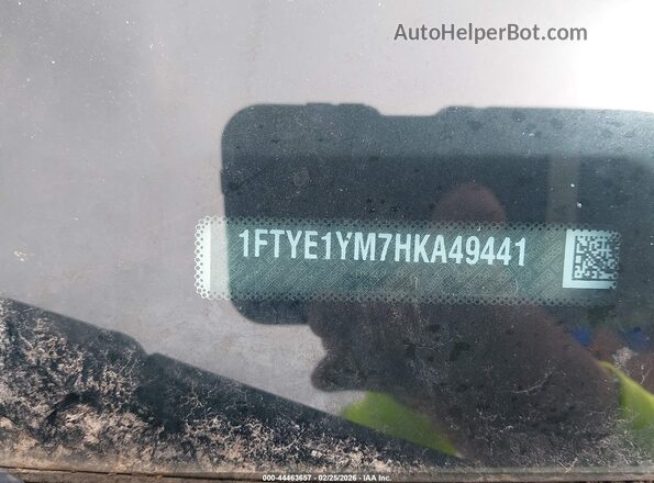 1FTYE1YM7HKA49441 2017 FORD TRANSIT-150 White 