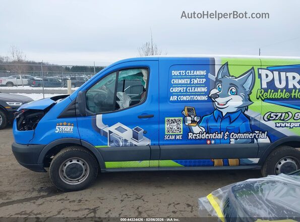 1FTYE1YM9HKA13766 2017 FORD TRANSIT-150 Blue Vista interior de 360 grados