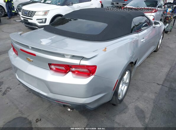 1G1FB3DS3K0144607 2019 CHEVROLET CAMARO Серебряный Задняя правая четверть