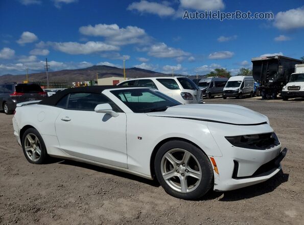 1G1FB3DS5K0117263 2019 CHEVROLET CAMARO White Передня права чверть