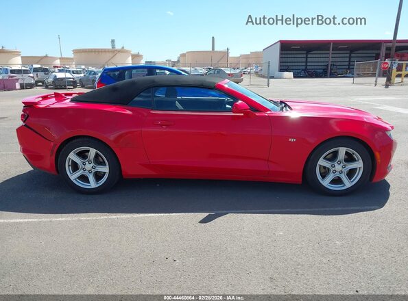 1G1FB3DS8L0113919 2020 CHEVROLET CAMARO Red უკანა სალონის ხედი