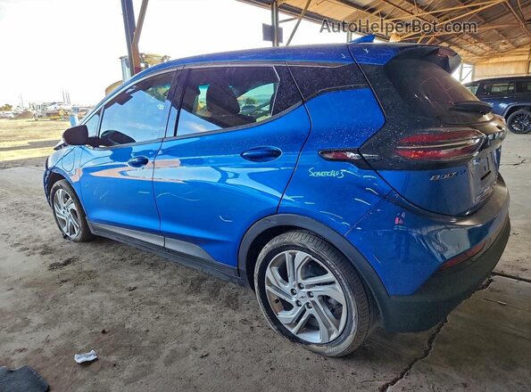 1G1FW6S06N4100265 2022 CHEVROLET BOLT Blue Trasero izquierdo