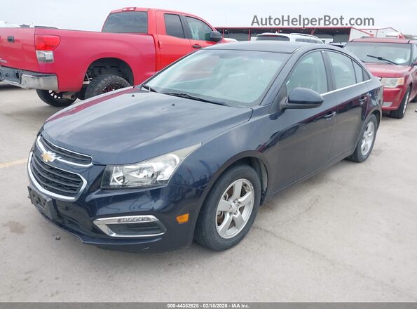 1G1PE5SBXG7226486 2016 CHEVROLET CRUZE Dark Blue Передня ліва чверть