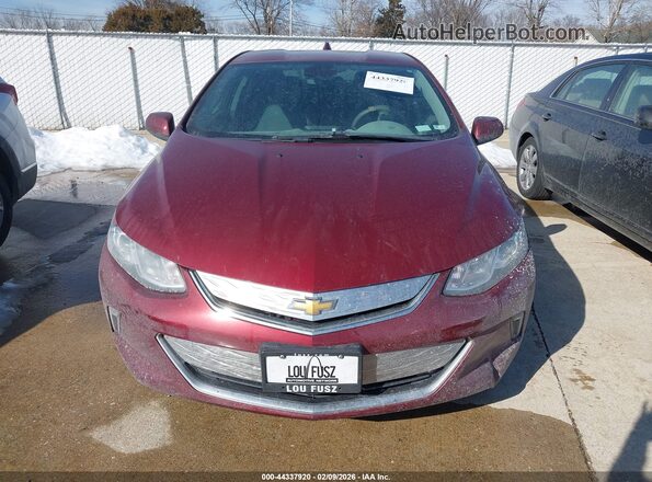1G1RA6S55HU106909 2017 CHEVROLET VOLT Burgundy Widok zestawu wskaźników