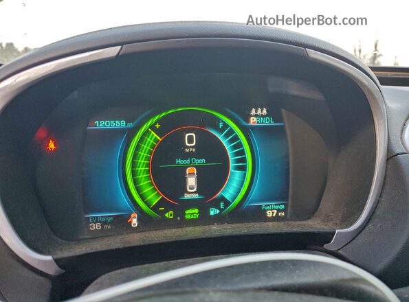 1G1RC6S50GU115039 2016 CHEVROLET VOLT Gray Вид щитка приладів