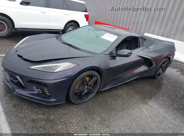 1G1YA2D40N5112728 2022 CHEVROLET CORVETTE Purple წინა მარცხენა ხედი სამი მეოთხედიდან