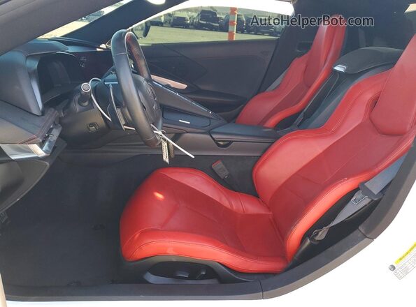 1G1YA2D41N5122345 2022 CHEVROLET CORVETTE Белый Вид салона спереди