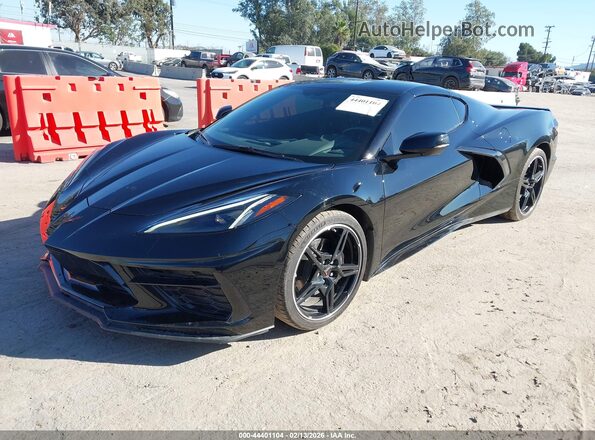 1G1YA2D43P5134340 2023 CHEVROLET CORVETTE Black Передня ліва чверть