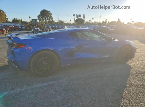 1G1YA2D48P5128596 2023 CHEVROLET CORVETTE Blue Trasero derecho