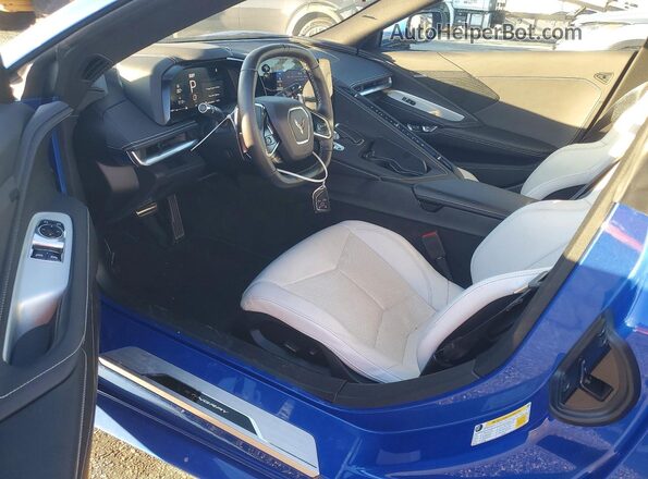 1G1YA2D48P5128596 2023 CHEVROLET CORVETTE Blue Vista del salpicadero