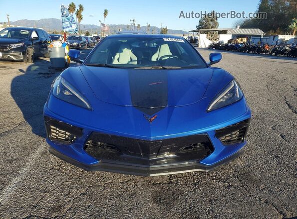 1G1YA2D48P5128596 2023 CHEVROLET CORVETTE Blue Vista frontal