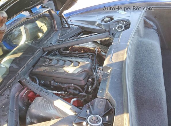 1G1YA2D48P5128596 2023 CHEVROLET CORVETTE Blue Vista interior trasera