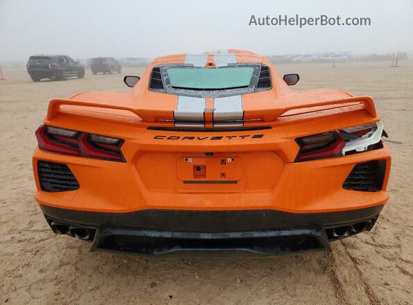 1G1YB2D4XR5117700 2024 CHEVROLET CORVETTE Orange Rear view