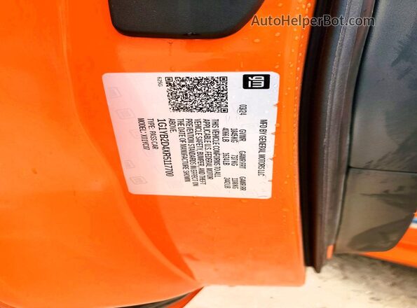 1G1YB2D4XR5117700 2024 CHEVROLET CORVETTE Orange Engine compartment view