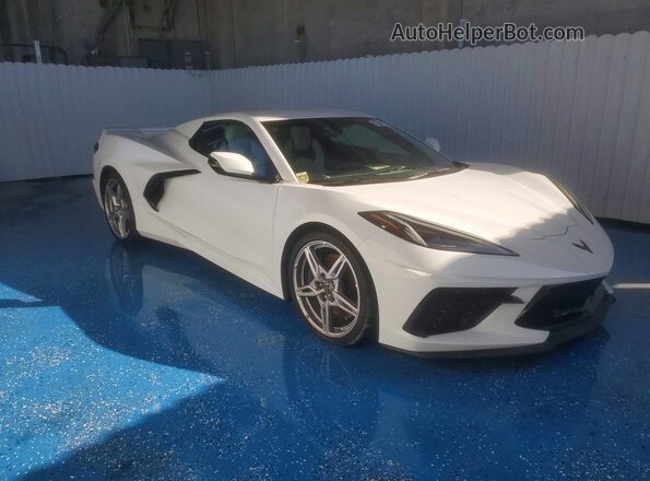 1G1YB3D43M5113955 2021 CHEVROLET CORVETTE White Przód prawy