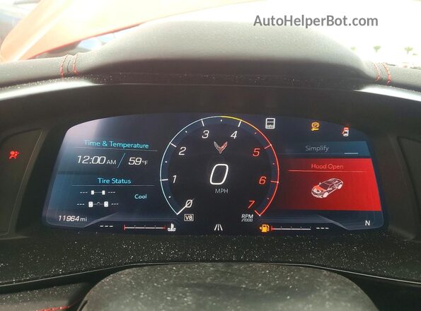 1G1YB3D47M5111836 2021 CHEVROLET CORVETTE Red 
