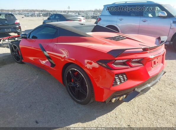 1G1YB3D49M5118075 2021 CHEVROLET CORVETTE Red Հետևի ձախ