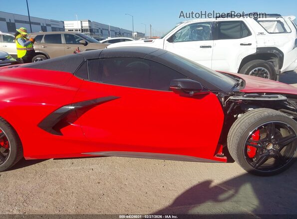 1G1YB3D49M5118075 2021 CHEVROLET CORVETTE Red Սալոնի հետևի տեսք