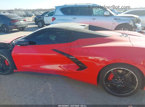 1G1YB3D49M5118075 2021 CHEVROLET CORVETTE Red Սալոնի 360 աստիճան տեսք