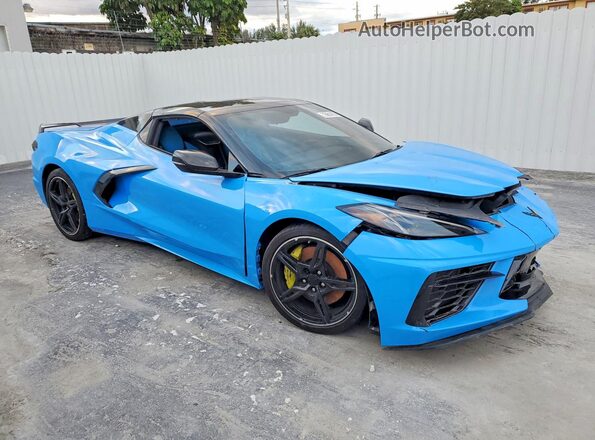 1G1YC3D42M5115984 2021 CHEVROLET CORVETTE Blue Առջևի աջ