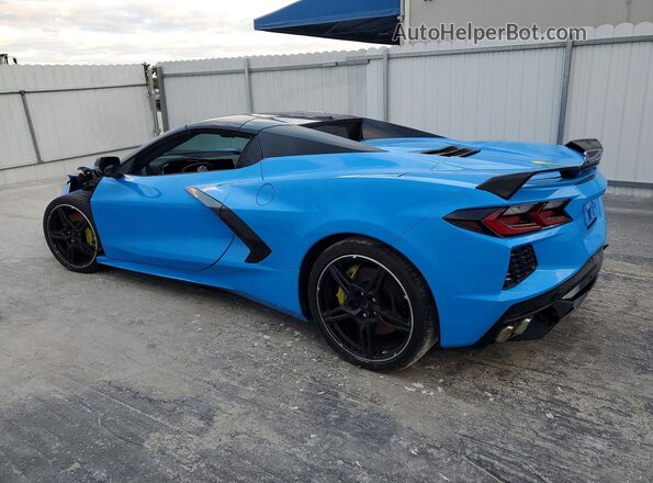 1G1YC3D42M5115984 2021 CHEVROLET CORVETTE Blue Հետևի ձախ