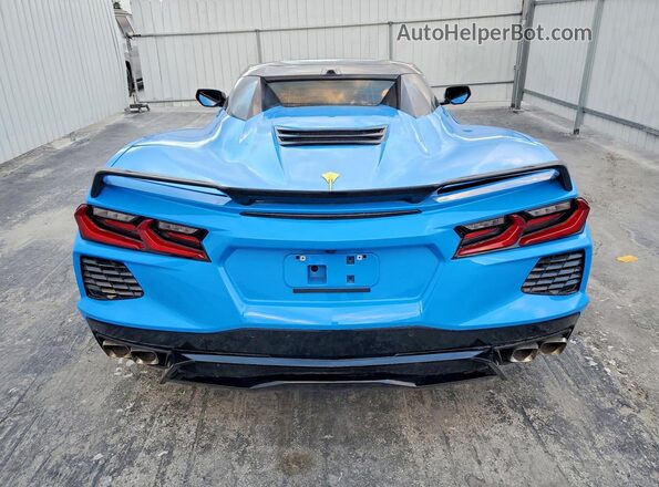 1G1YC3D42M5115984 2021 CHEVROLET CORVETTE Blue Հետևի տեսք