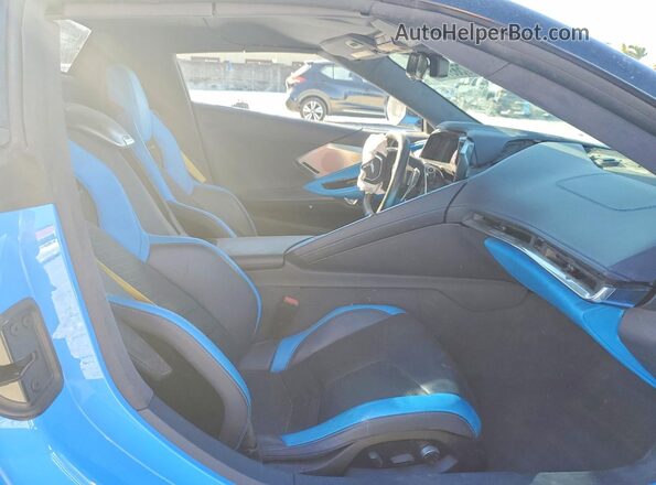 1G1YC3D42M5115984 2021 CHEVROLET CORVETTE Blue Հետևի նստատեղերի տեսք