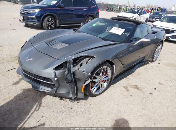 1G1YM2D73G5111075 2016 CHEVROLET CORVETTE Gray Передня ліва чверть