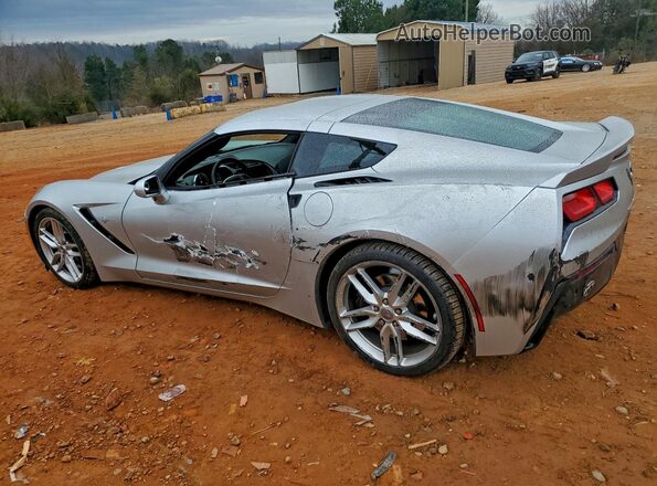 1G1YM2D79H5118078 2017 CHEVROLET CORVETTE Silver Trasero izquierdo