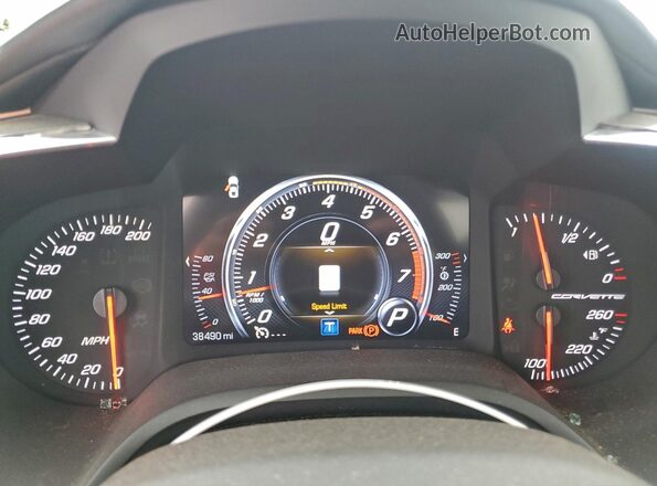 1G1YM2D79H5118078 2017 CHEVROLET CORVETTE Silver Vista del cuadro de instrumentos