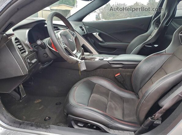 1G1YM2D79H5118078 2017 CHEVROLET CORVETTE Silver Vista interior delantera