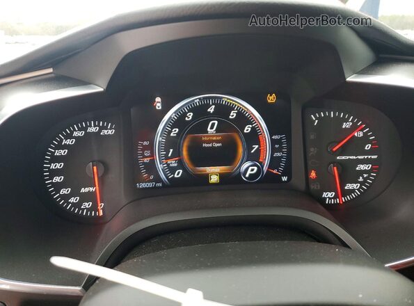 1G1YY2D72H5107685 2017 CHEVROLET CORVETTE White Սարքավորումների վահանակի տեսք
