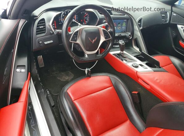 1G1YY2D72H5107685 2017 CHEVROLET CORVETTE White Առջևի վահանակի տեսք