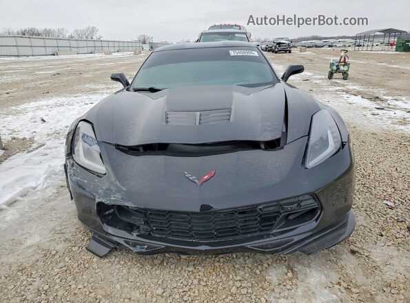 1G1YY2D78J5101038 2018 CHEVROLET CORVETTE Black Вид спереду