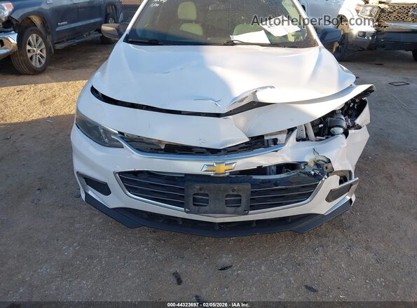1G1ZB5ST5JF242053 2018 CHEVROLET MALIBU White Widok z przodu