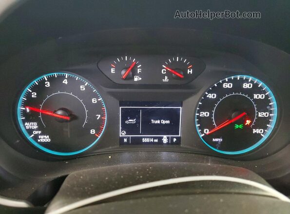 1G1ZC5ST5NF184139 2022 CHEVROLET MALIBU White ხელსაწყოთა პანელის ხედი