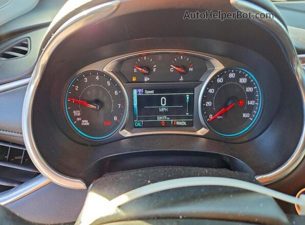 1G1ZD5ST3JF127705 2018 CHEVROLET MALIBU Белый Вид щитка приборов