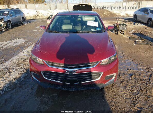 1G1ZD5ST3JF208221 2018 CHEVROLET MALIBU Burgundy Widok deski rozdzielczej