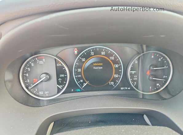 1G4ZP5SS4JU110067 2018 BUICK LACROSSE Red Instrument cluster view