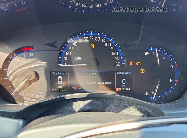 1G6AB1RX1G0165072 2016 CADILLAC ATS Black Vista del cuadro de instrumentos