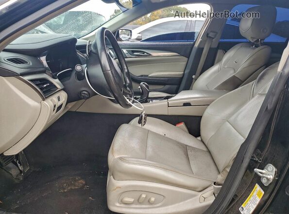 1G6AR5SX2H0111147 2017 CADILLAC CTS Black Widok wnętrza z przodu