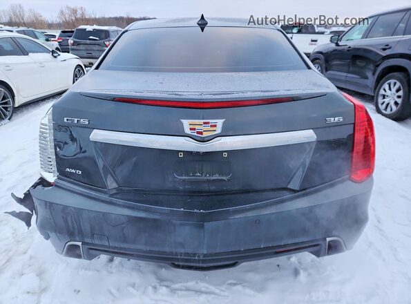 1G6AY5SS5H0133408 2017 CADILLAC CTS Gray Widok z tyłu