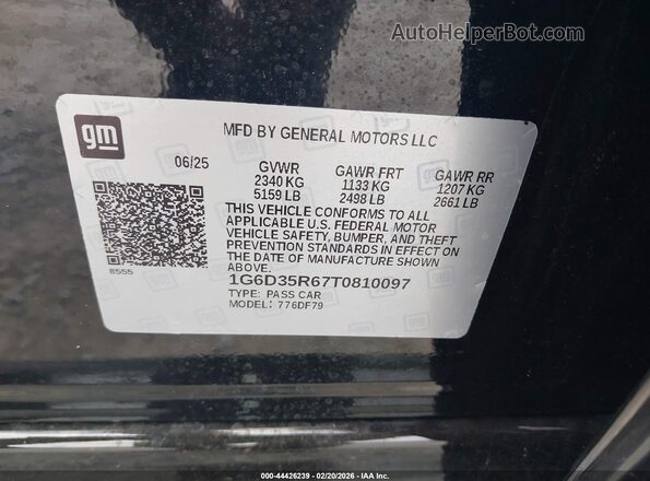 1G6D35R67T0810097 2026 CADILLAC CT5 Black Widok komory silnika