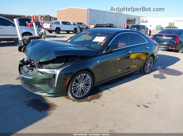 1G6DB5RL5L0144298 2020 CADILLAC CT4 Green წინა მარცხენა ხედი სამი მეოთხედიდან