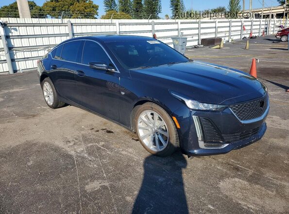 1G6DM5RK6M0130817 2021 CADILLAC CT5 Blue Առջևի աջ