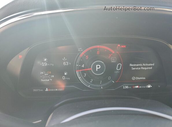 1G6DN5RK0P0104831 2023 CADILLAC CT5 Black Instrument cluster view