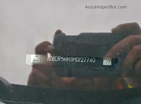 1G6DP5RK5M0127740 2021 CADILLAC CT5 Black VIN sticker view